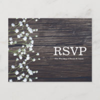 Réponse Baby's Breath Floral & Dark Rustic Wood