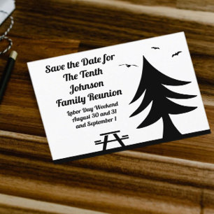 Invitation Carte Postale Réunion de famille de camping Graphique de pique-n