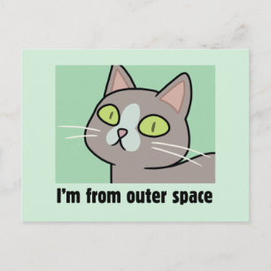 Invitation Carte Postale RICK ET MORTY™  Je viens de l'espace extra-atmosph