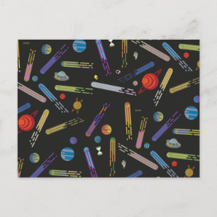 Invitation Carte Postale RICK ET MORTY™  Motif de la comète spatiale