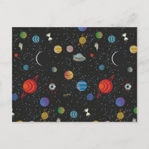 Invitation Carte Postale RICK ET MORTY™  Motif spatial