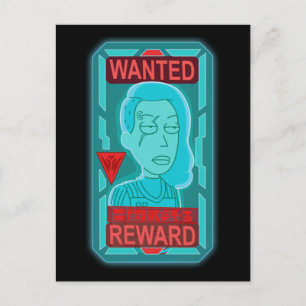 Invitation Carte Postale RICK ET MORTY™ Poster Recherché Space Beth