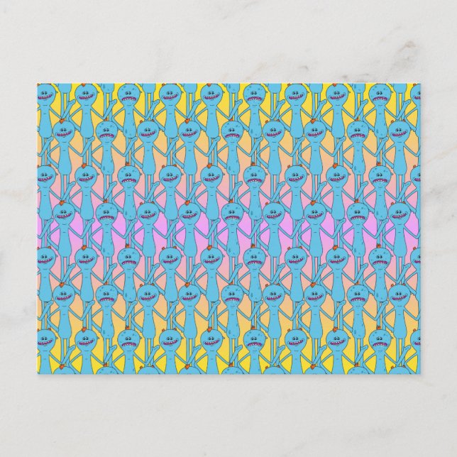 Invitation Carte Postale RICK ET MORTY™ | Rainbow M. Meeseeks Motif (Devant)