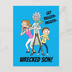 Invitation Carte Postale RICK ET MORTY™  Rick, Morty et Summer