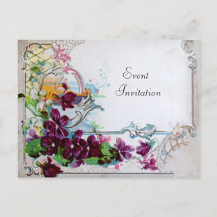 INVITATION CARTE POSTALE ROMANTIQUE 4