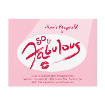 Rouge rose rouge lèvres 50 et fabuleux fête d'anni