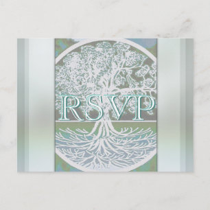 Invitation Carte Postale RSVP   Arbre de vie