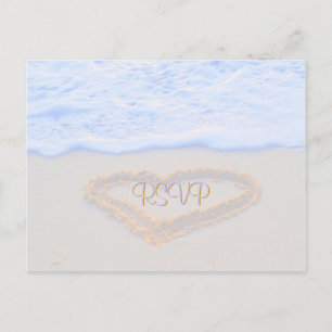 Invitation Carte Postale RSVP assorti pour les invités invités
