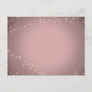 Invitation Carte Postale RSVP de la lumière vierge