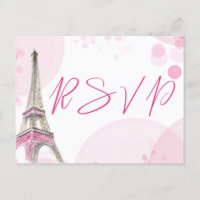 RSVP Paris Tour Eiffel Rose blanc doux 16