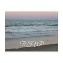 RSVP plage de coucher de soleil