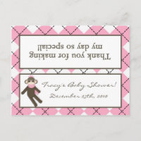 Sac de Goody Topp Jacquard rose Sock Monkey