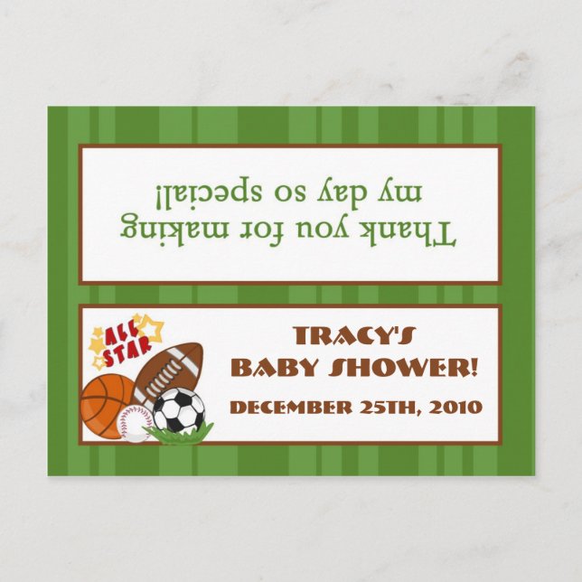 Invitation Carte Postale Sac de Goody Topper All-Star Green (Devant)