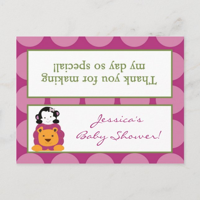Invitation Carte Postale Sac de Goody Toppers Sweet Safari (Devant)