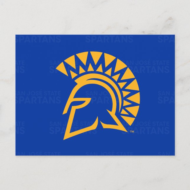 Invitation Carte Postale San Jose State Spartans Logo Watermark (Devant)