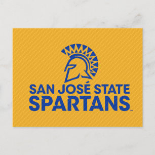 Invitation Carte Postale San Jose State Spartans Motif en fibre de carbone