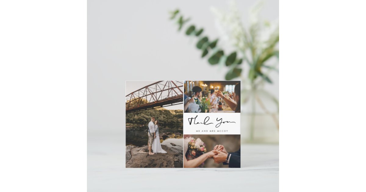 Maison Mariage Faire Parts Invitations Carte Postale Style Phoot Mariage Merci Merci Photos Cartes Postales 50 100