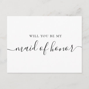 Invitation Carte Postale Seras-tu ma demoiselle d'honneur   Proposition min