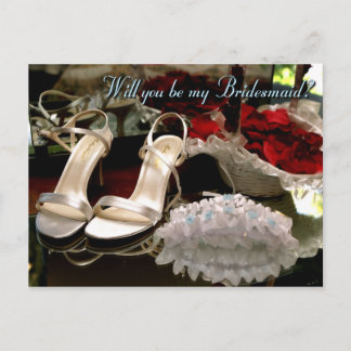 Invitation Carte Postale Serez-vous ma demoiselle d'honneur ?