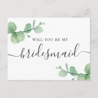 Serez-vous ma demoiselle d'honneur ? Aquarelle euc