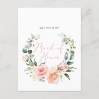 Serez-Vous Ma Femme D'Accueil MoH Pink Script Flor