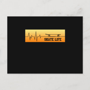 Invitation Carte Postale Skate Life Skateboard Skateboard Skateboard