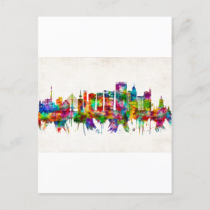 Invitation Carte Postale Skyline Brésil Sao Paulo