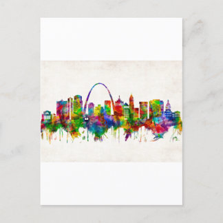 Invitation Carte Postale Skyline de Saint-Louis Missouri