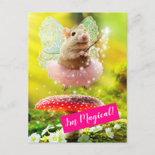 Invitation Carte Postale Souris Princess Fairy