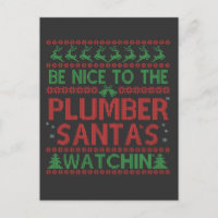 Soyez Sympa Avec Le Plombier Le Père Noël Regarde