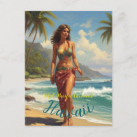 Style Vintage Hawaïen Voyage Honolulu Mid-Pacifiqu