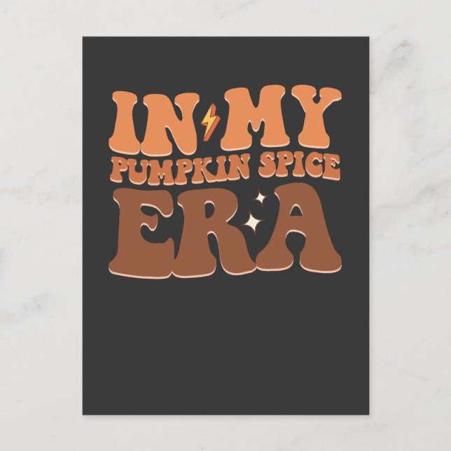 Invitation Carte Postale Super Dans Mon Époque Citrouille Épice Halloween A (Devant)