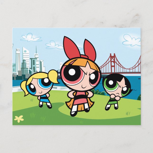 Invitation Carte Postale Super Fierce Powerpuff Girls (Devant)