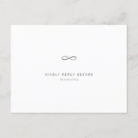 Symbole d'infini gris minimalement chic