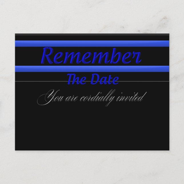 Invitation Carte Postale TBL Banquet Collection 1 Se souvenir Date Invitati (Devant)