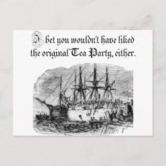 Invitation Carte Postale Tea Party