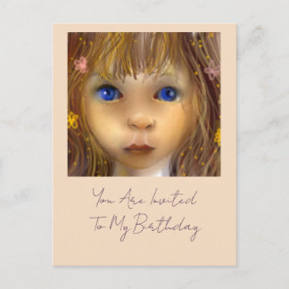 Invitation Carte Postale Tellos fantaisie