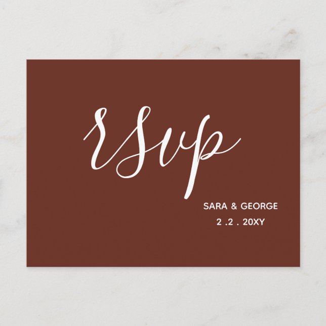 Invitation Carte Postale Terre en terre cuite rouge rustique argile brûlée  (Devant)