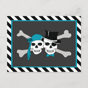 Invitation Carte Postale thème de soirée pirate
