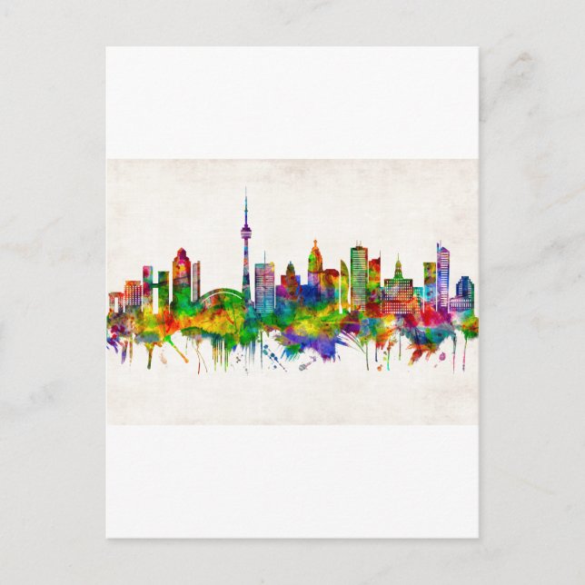 Invitation Carte Postale Toronto Canada Skyline (Devant)