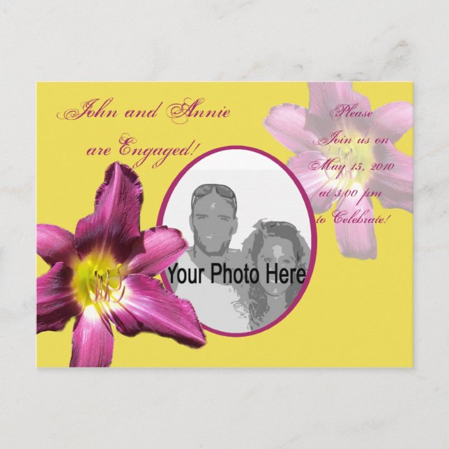 Invitation Carte Postale Tropical Day (Devant)