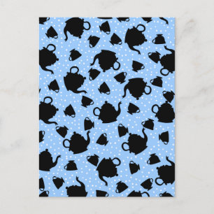 Invitation Carte Postale Tumbling Tea Party