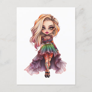Invitation Carte Postale Une collection de designs Halloween pour jolie fil