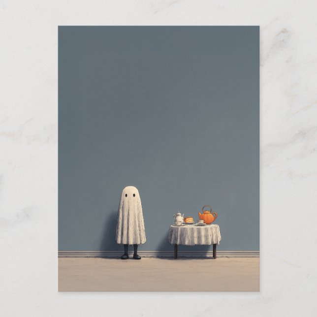 Invitation Carte Postale Vibes de thé fantomatique (Devant)