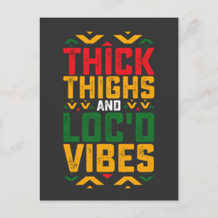 Invitation Carte Postale Vibes Locaux Épais du 18ème siècle Africain Améric