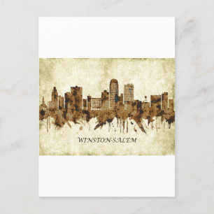 Invitation Carte Postale Ville de Winston-Salem en Caroline du Nord