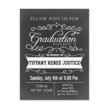 Vintage Chalkboard Typography Graduation