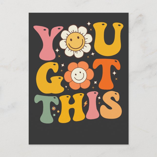 Invitation Carte Postale Vous Avez Ce Jour De Tests Motivationnels Super (Devant)