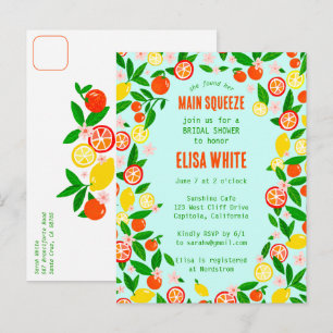 Invitation Carte Postale VOUS ÊTES LE CHOIX CITRUS PERSONNALISÉ Mariage d'É
