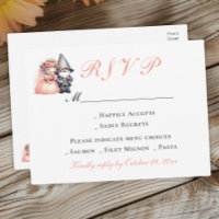 Whimsical Gnome Garden Woodland Wedding RSVP
